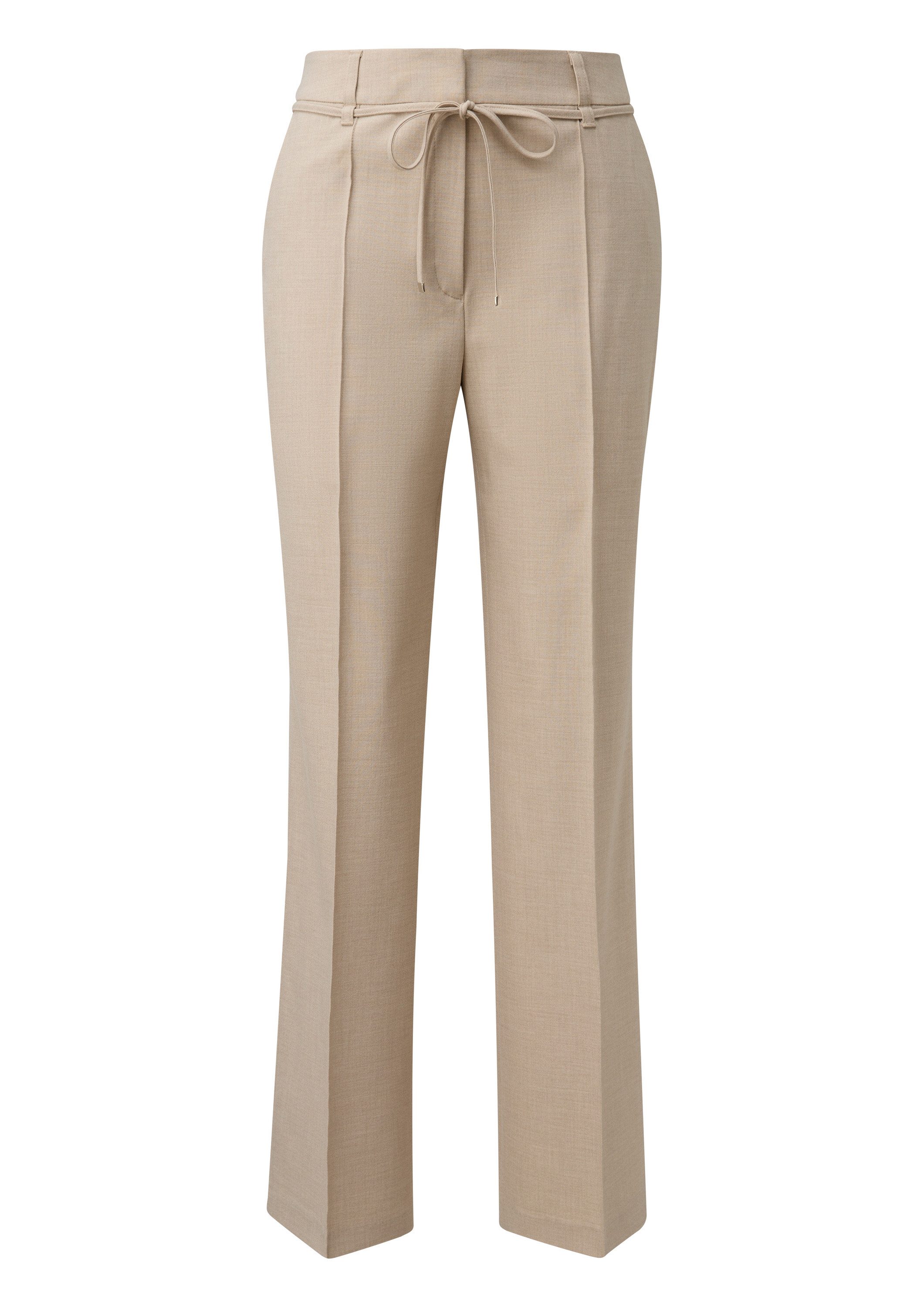s.Oliver Chinos Hose Wide-Leg-Hose aus Viskosemix mit Bindegürtel günstig online kaufen