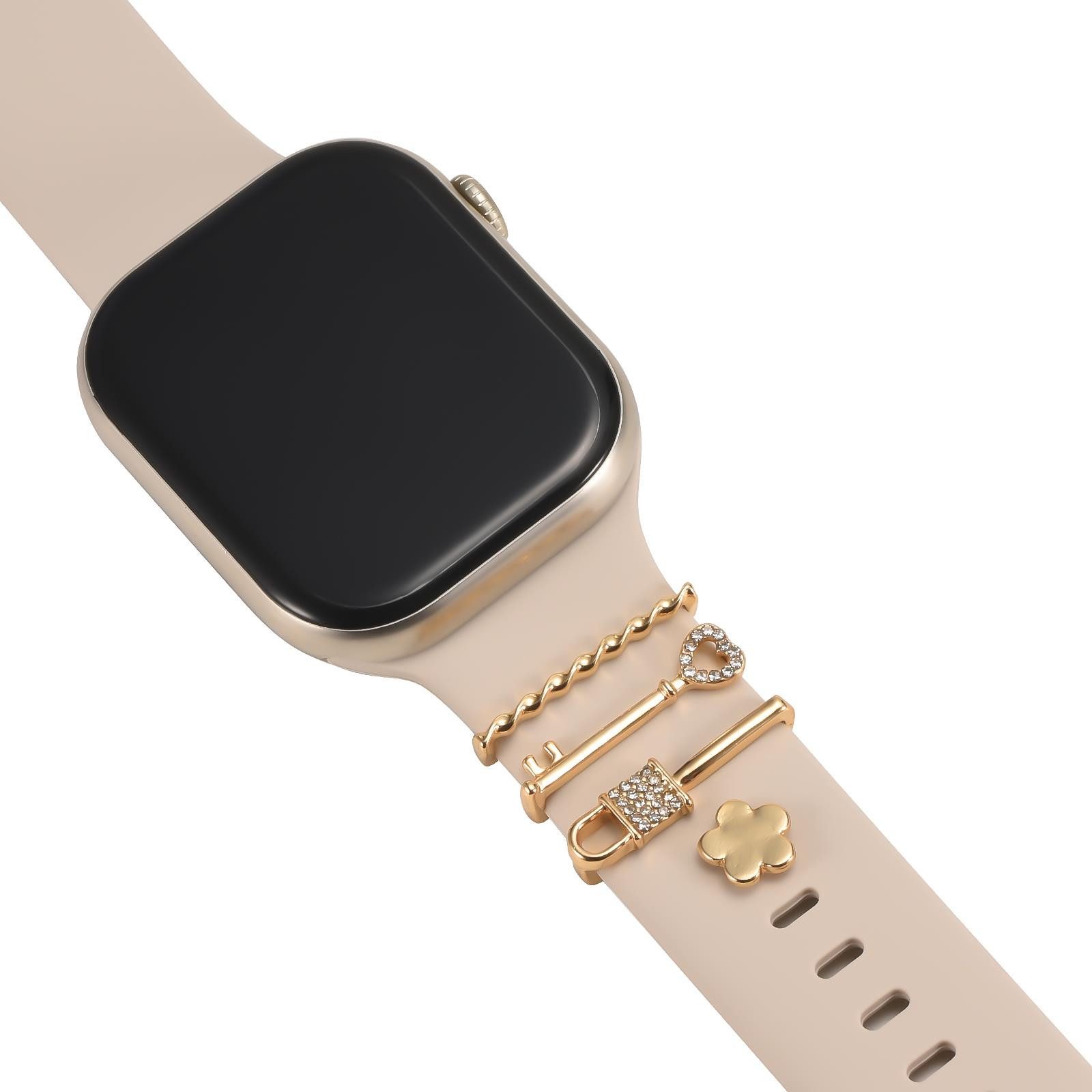CoolGadget Smartwatch-Armband Schmuck Ringe Charms Uhren Deko Motiv Clips 2 günstig online kaufen
