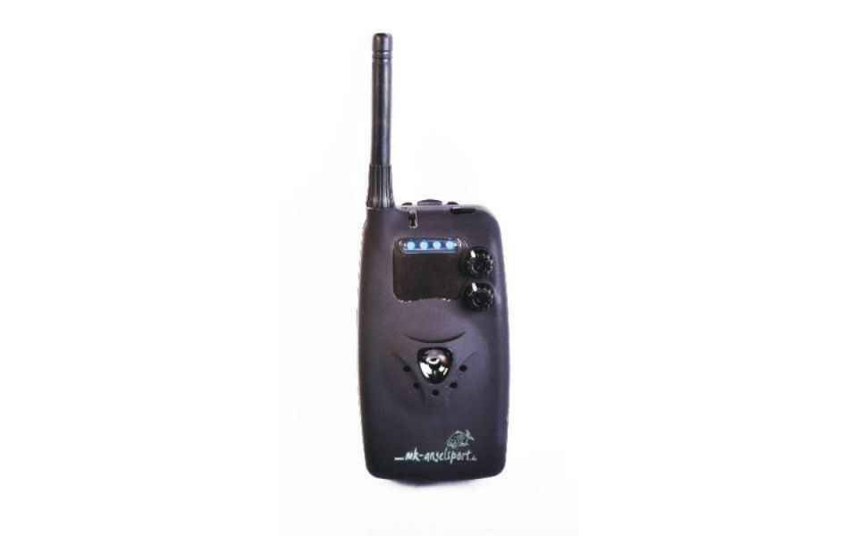 MK Angelsport elektronischer Bissanzeiger MK Digital Funk Bissanzeiger 3+1 blue Set, (3 Bissanzeiger, 1 Funk-Receiver, Transportbox)