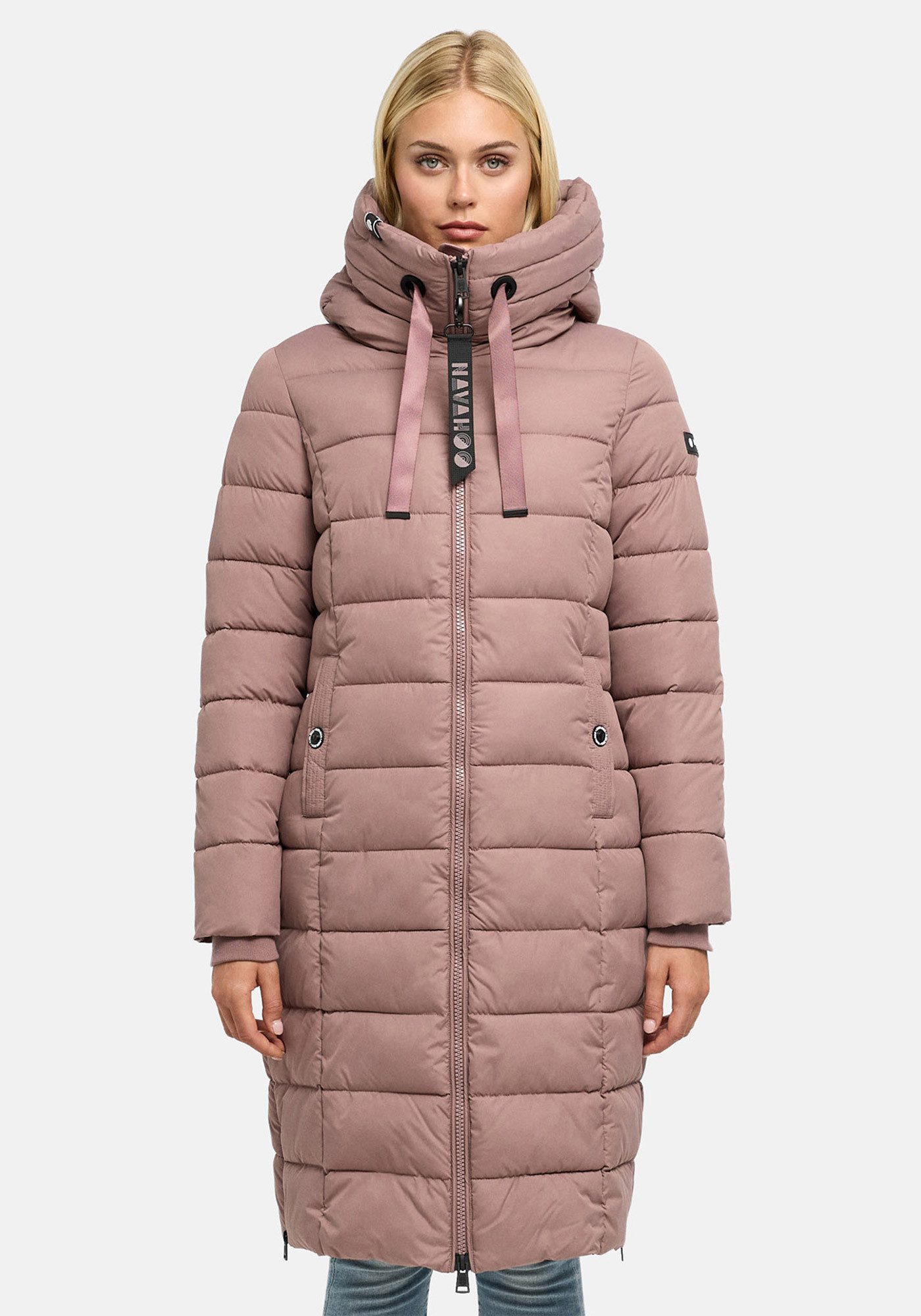 Navahoo Winterjacke Mondmaedchen Extra langer Schnitt mit seitlichen Schlitzen