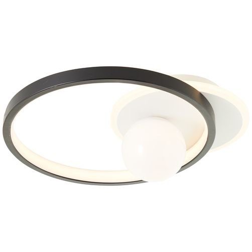 Brilliant Deckenleuchte Atlanta, LED wechselbar, Warmweiß, Deckenlampe LED schwarz/weiß 30x35cm