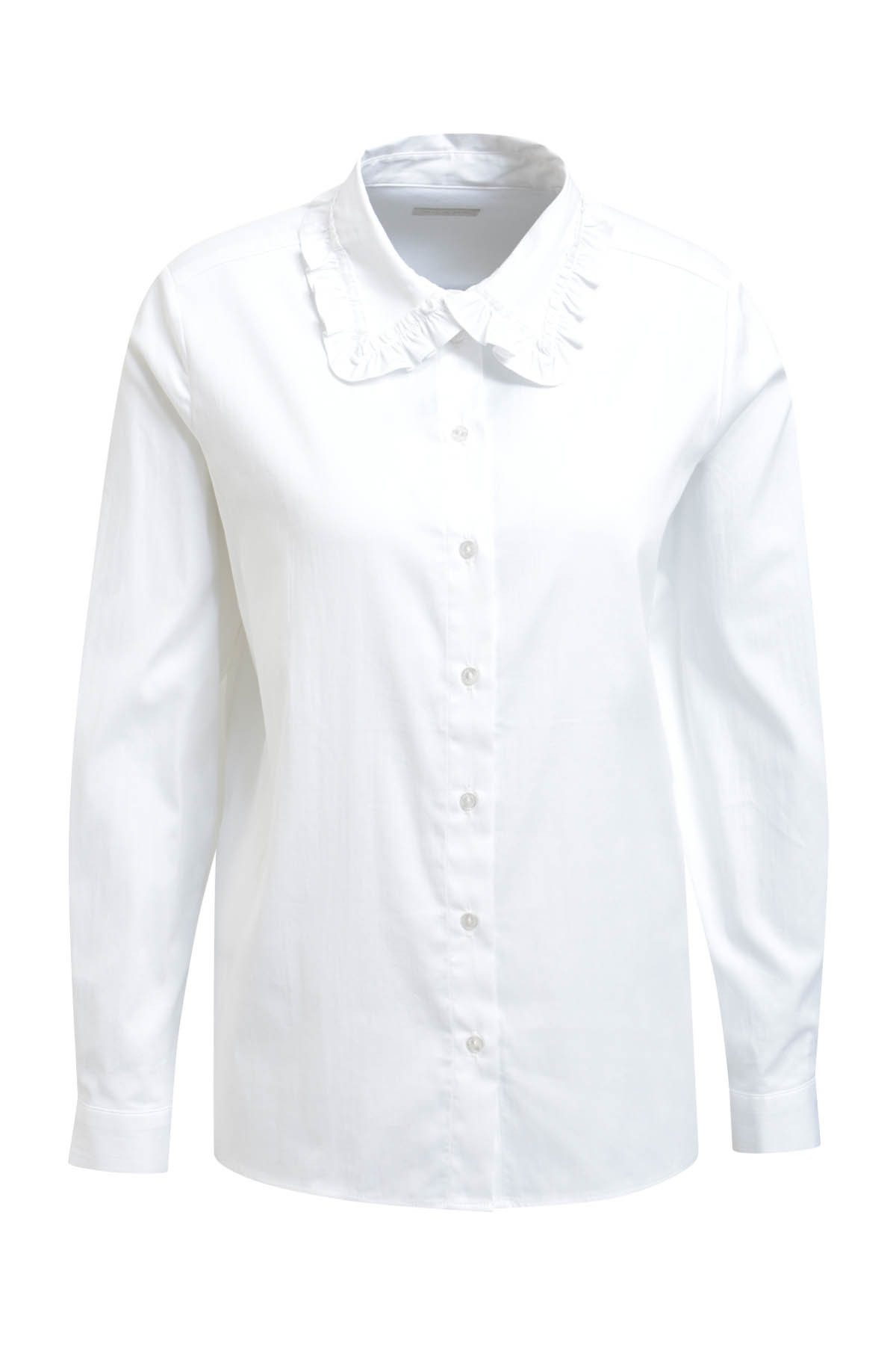 Milano Italy Hemdbluse SHIRT BLOUSE W/ RUFF