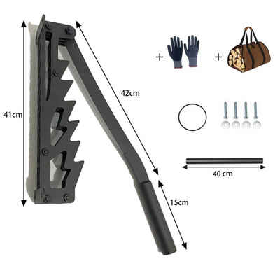 TWSOUL Holzspalter Wandmontierter Holzspalter
