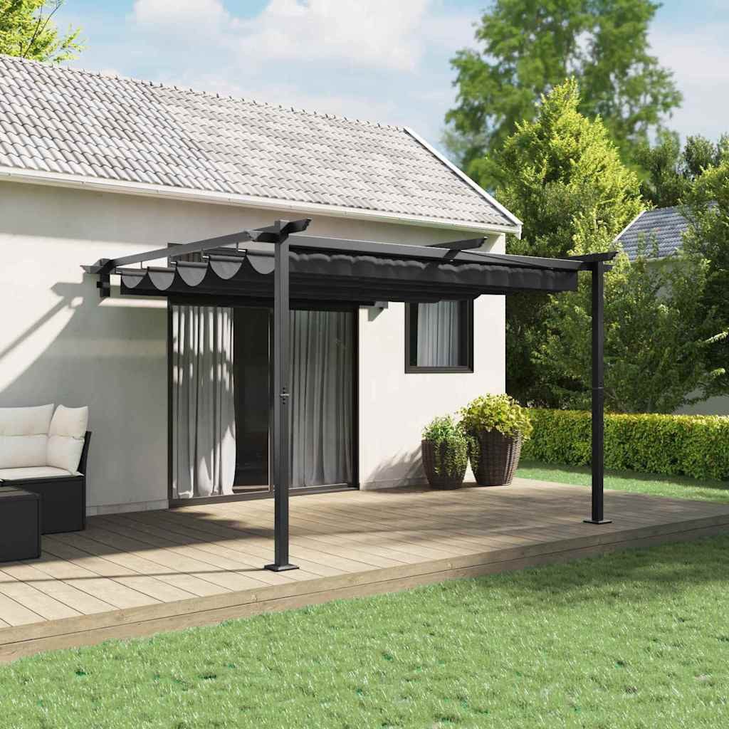 vidaXL Partyzelt Pavillon 300 x 300 x 200 cm Anthrazit Polyester