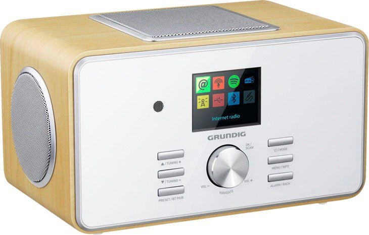 Grundig DTR 6000 X Digitalradio (DAB), Internetradio, FM-Tuner (Digitalradio 28 W) eiche/weiß RDS, (DAB) mit