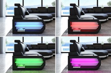 Sofa Dreams Ecksofa Stoff Polster Sofa Asti, L Form Stoffsofa mit LED, extra große Eck-Sitzfläche, Designersofa