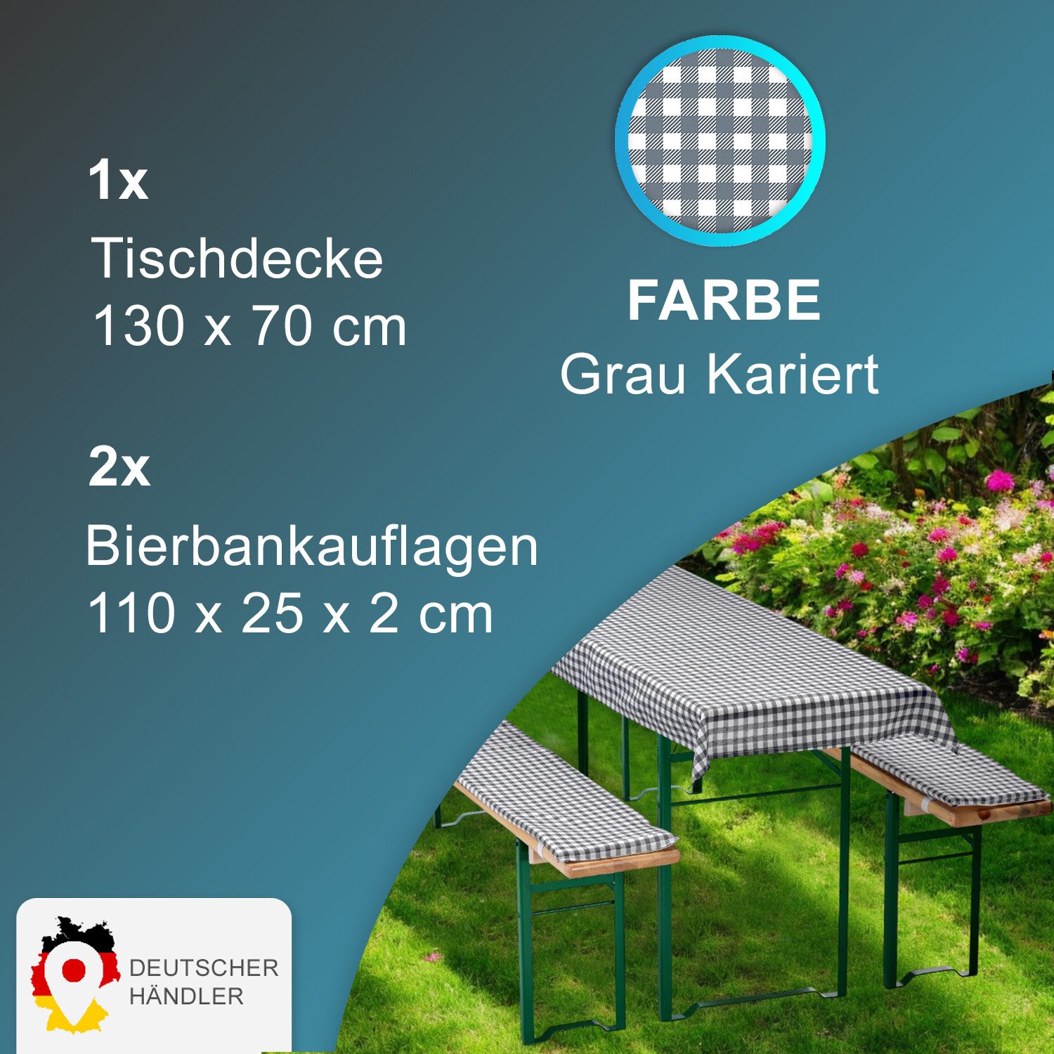 NYVI Hussen-Set Bierbankauflagen Set NYVIGala 3tlg günstig online kaufen