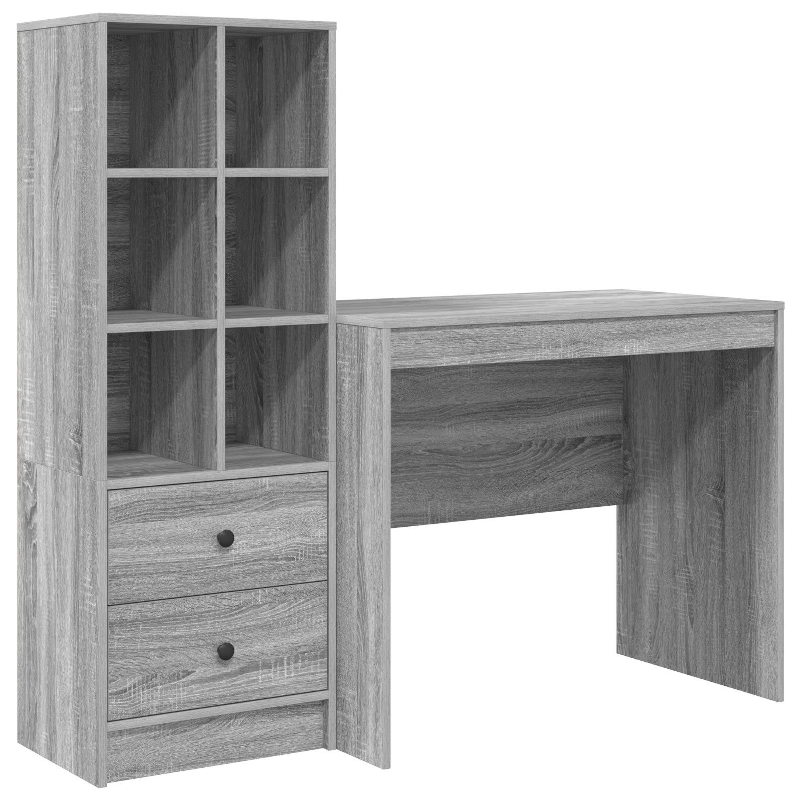 vidaXL Sideboard Schreibtisch mit Stauraum Graue günstig online kaufen