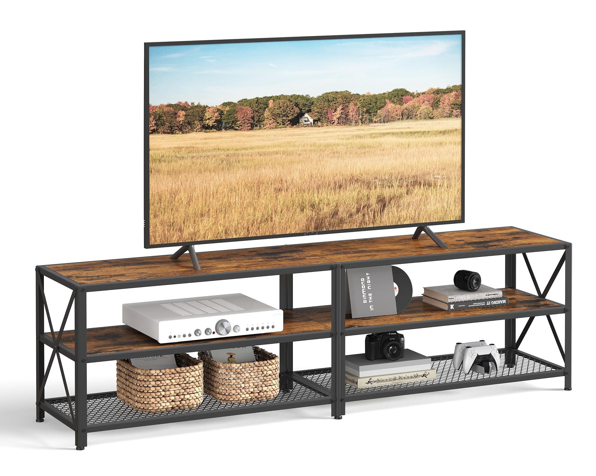 VASAGLE Lowboard Fernsehtisch, 140/160/178 cm Breite, mit Ablagefächern günstig online kaufen