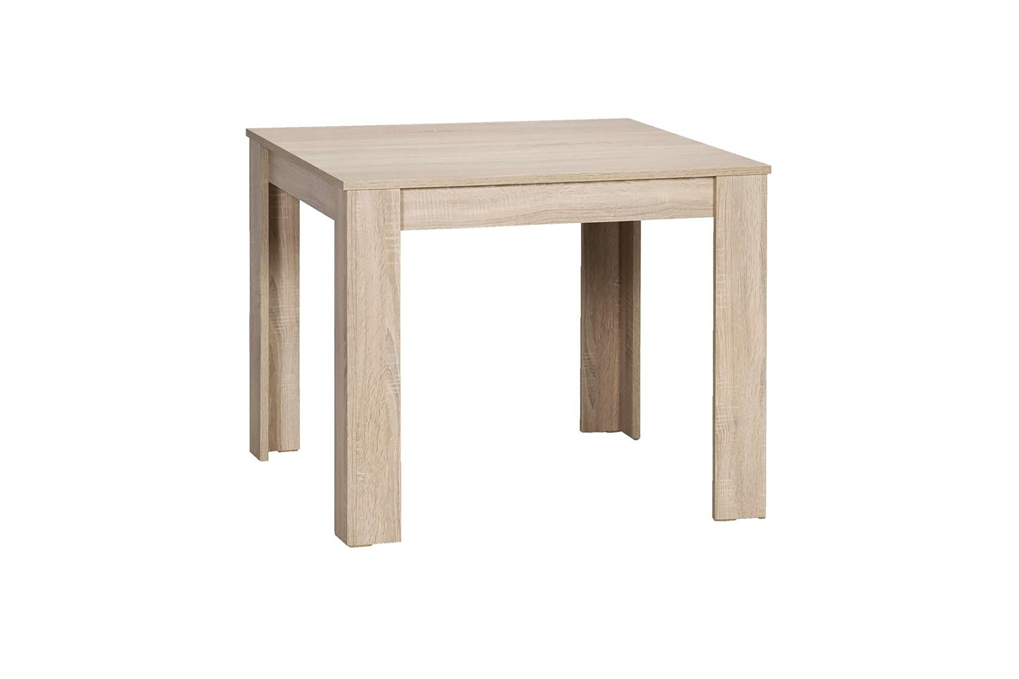 byLIVING Esstisch NEPAL (80 x 80 cm, in Eiche-Optik, Beton-Optik oder Weiß), Platzsparender Tisch braun | braun