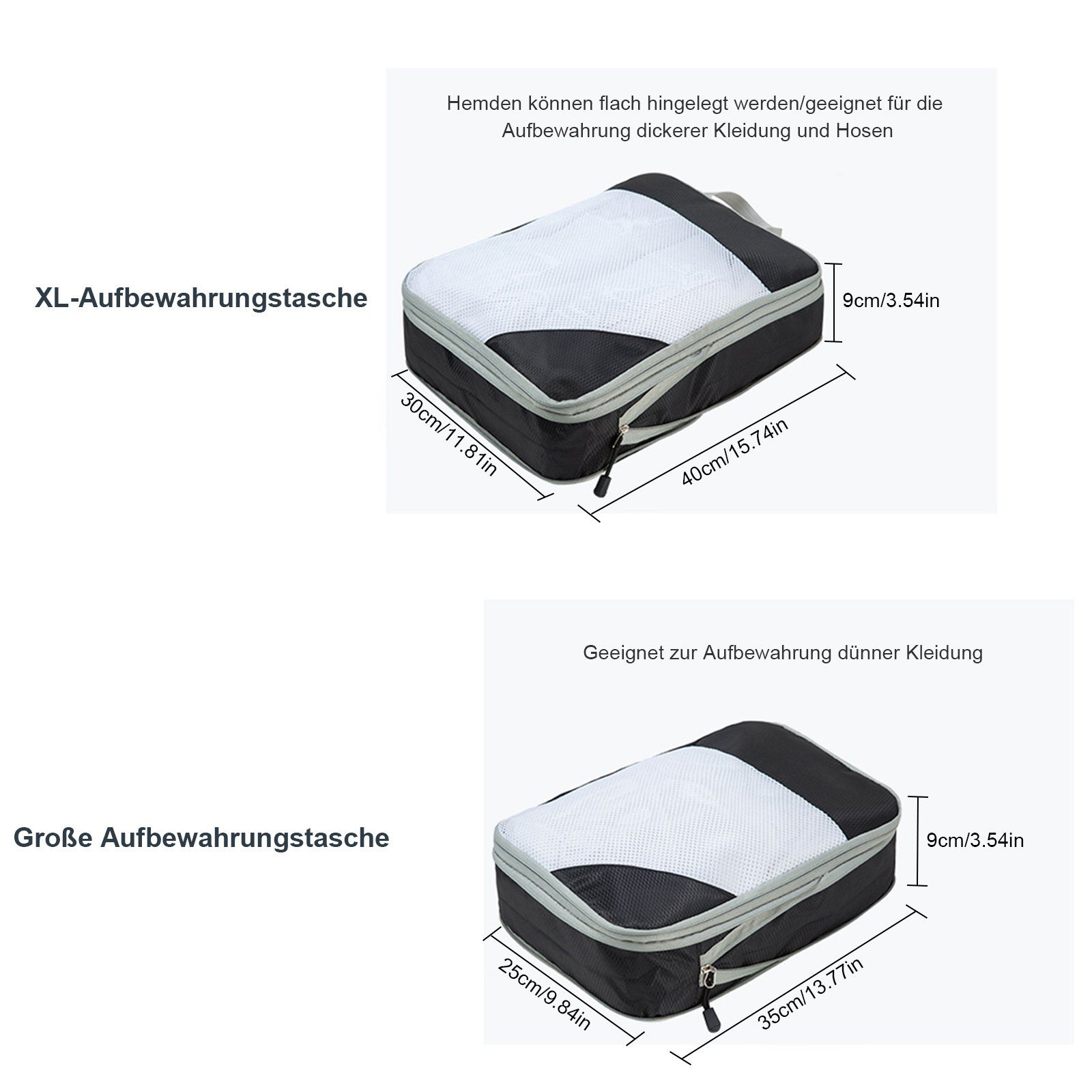 OKWISH Kofferorganizer Reise Kleidungstaschen Kleider Kompression günstig online kaufen