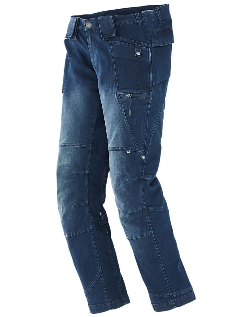 Terrax Workwear Arbeitshose Herren Denim-Arbeitshose Jeans-Look in sportlich schmaler Passform