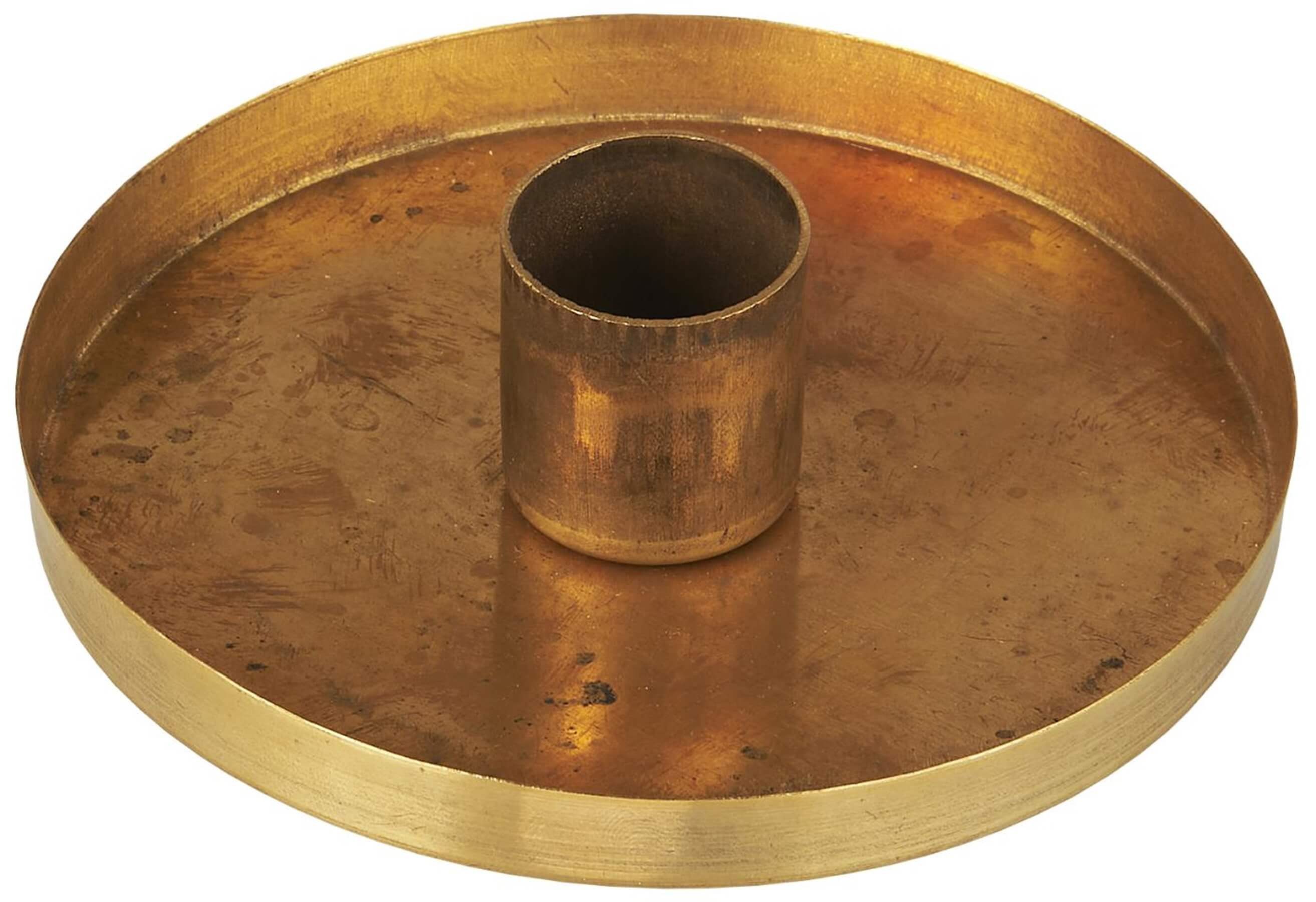 Ib Laursen Windlicht Kerzenhalter in Gold: Stimmungsvolle Dekoration aus Messing (1x Kerzenhalter)