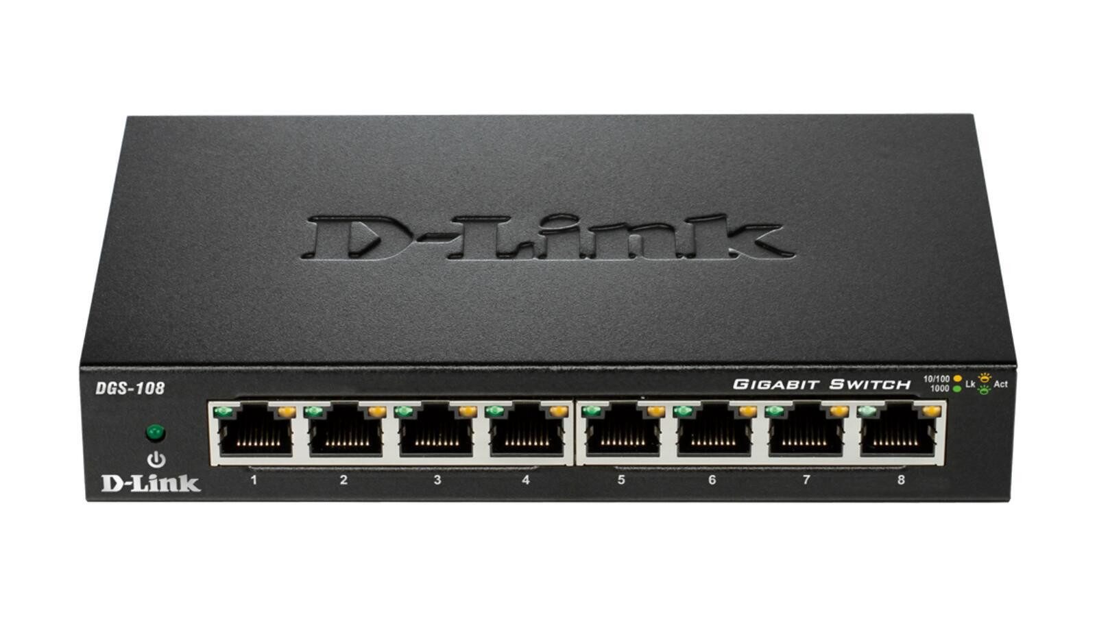 D-Link D-Link DGS-108 Netzwerk-Switch