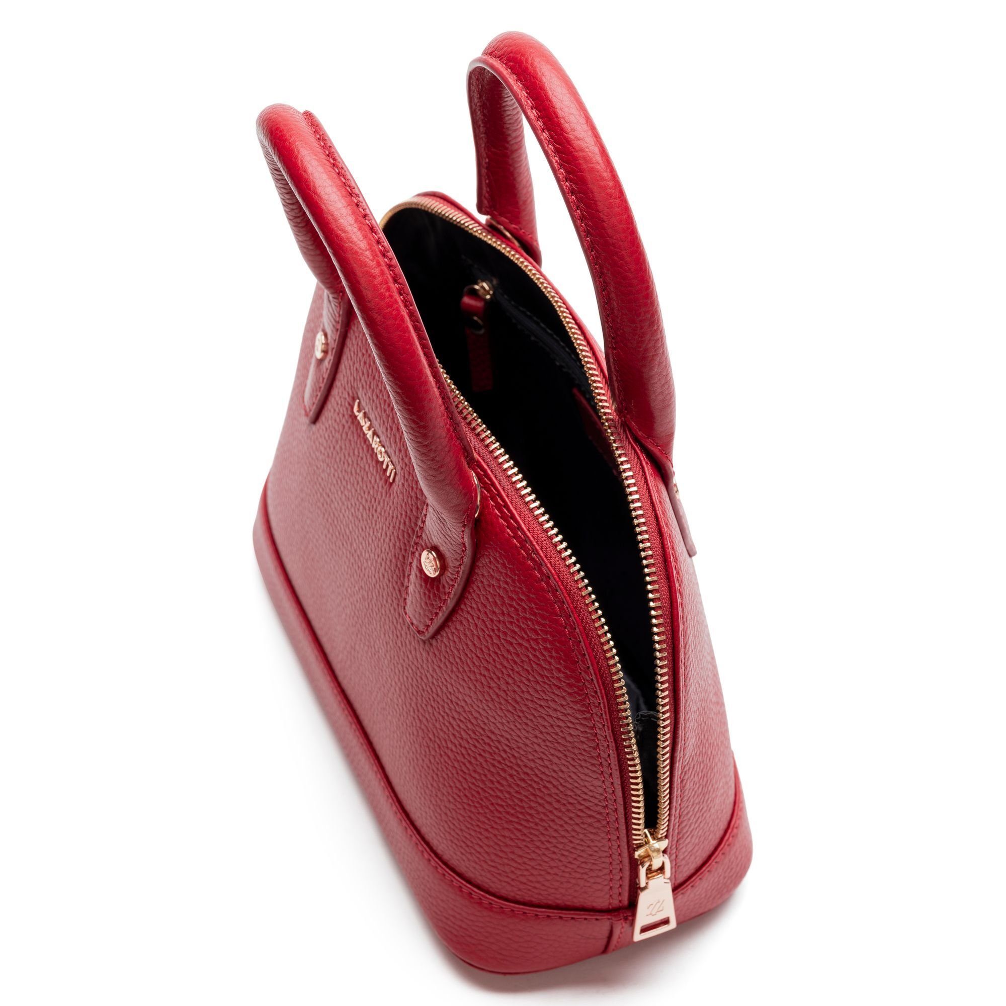 Henkeltasche Lazarotti Bologna red Leather, Leder 2