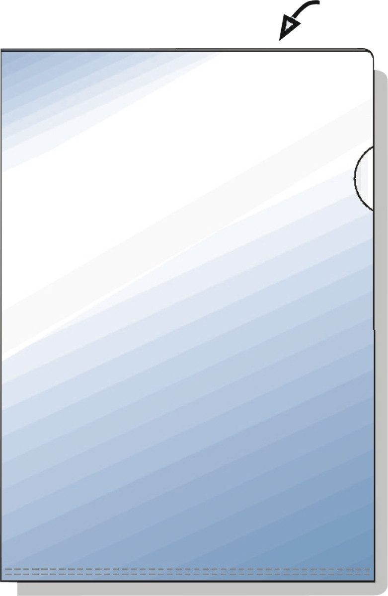 HETZEL Prospekthülle Sichthüllen A4 Hartfolie 150my transparent VE=50 Stück