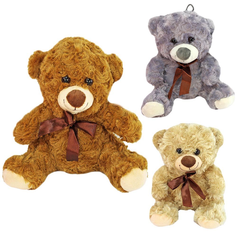 BEMIRO Tierkuscheltier Teddybärchen mit Schleife "Motti" - ca. 18 cm