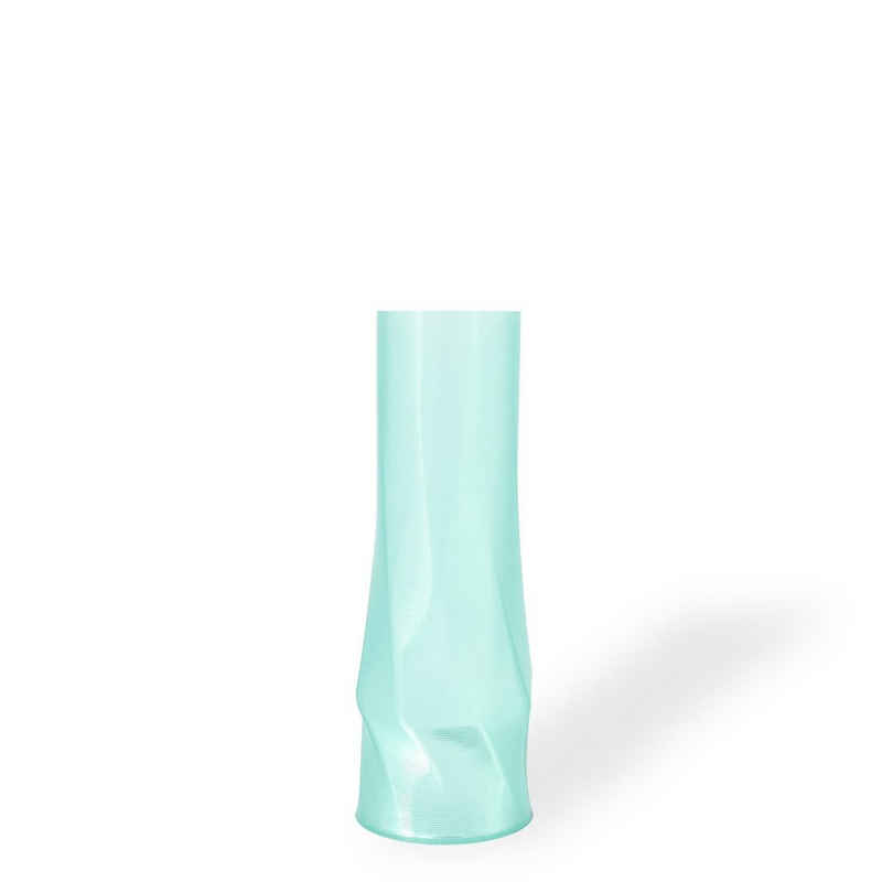 Shapes - Decorations Dekovase the vase - circle (deco), 3D Vasen, viele Farben, 100% 3D-Druck (Einzelmodell, 1 Vase), Durchsichtig; Leichte Struktur innerhalb des Materials (Rillung)
