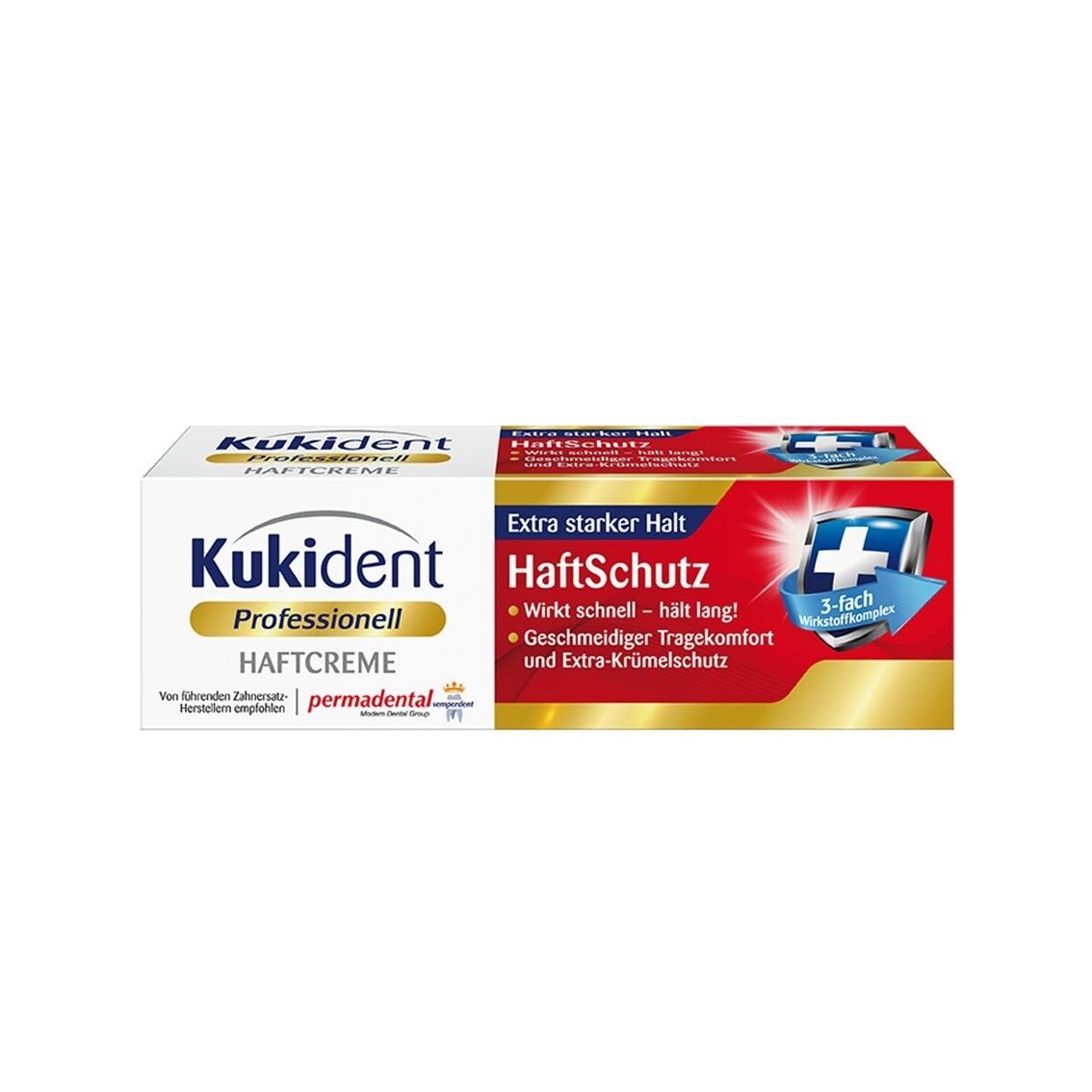 Kukident Зубні щітки-Set Haftcreme (6 x 40g), Spar-Pack, 6-tlg., Haftschutz mit Extra starkem Halt