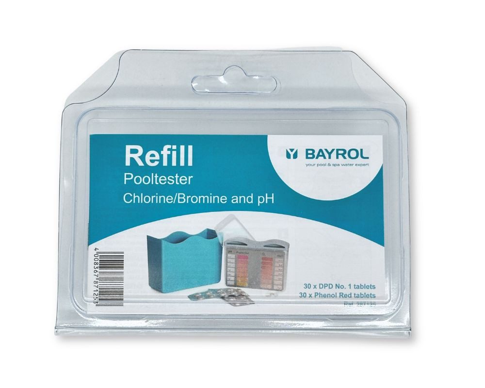 Bayrol Pooltester Bayrol Pool-Tester Nachfüllpackung Chlor/Brom/pH