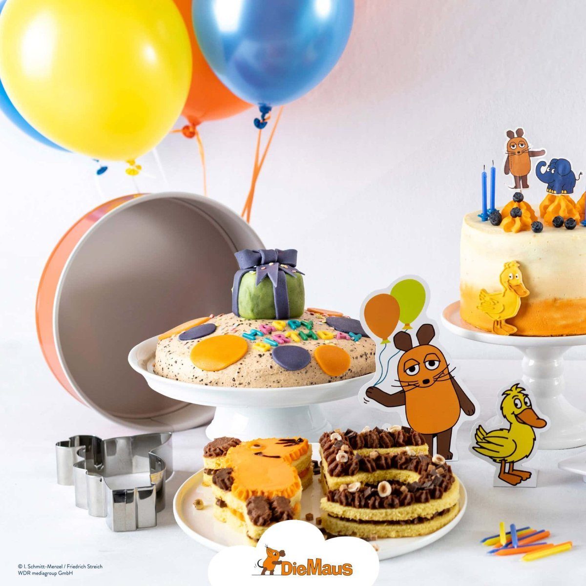 Dr. Oetker Küchenhelfer Back-Set Online-Set Sendung mit der Maus, 3-tlg.