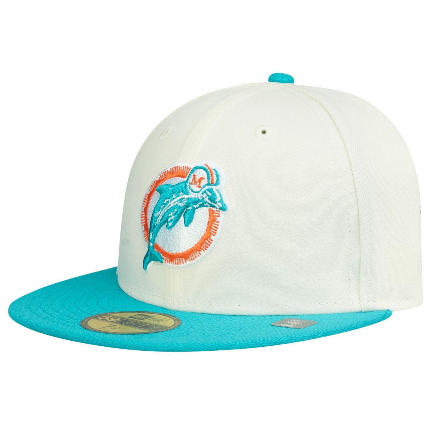 New Era Fitted Cap Dolphins Miami Throwback 59Fifty