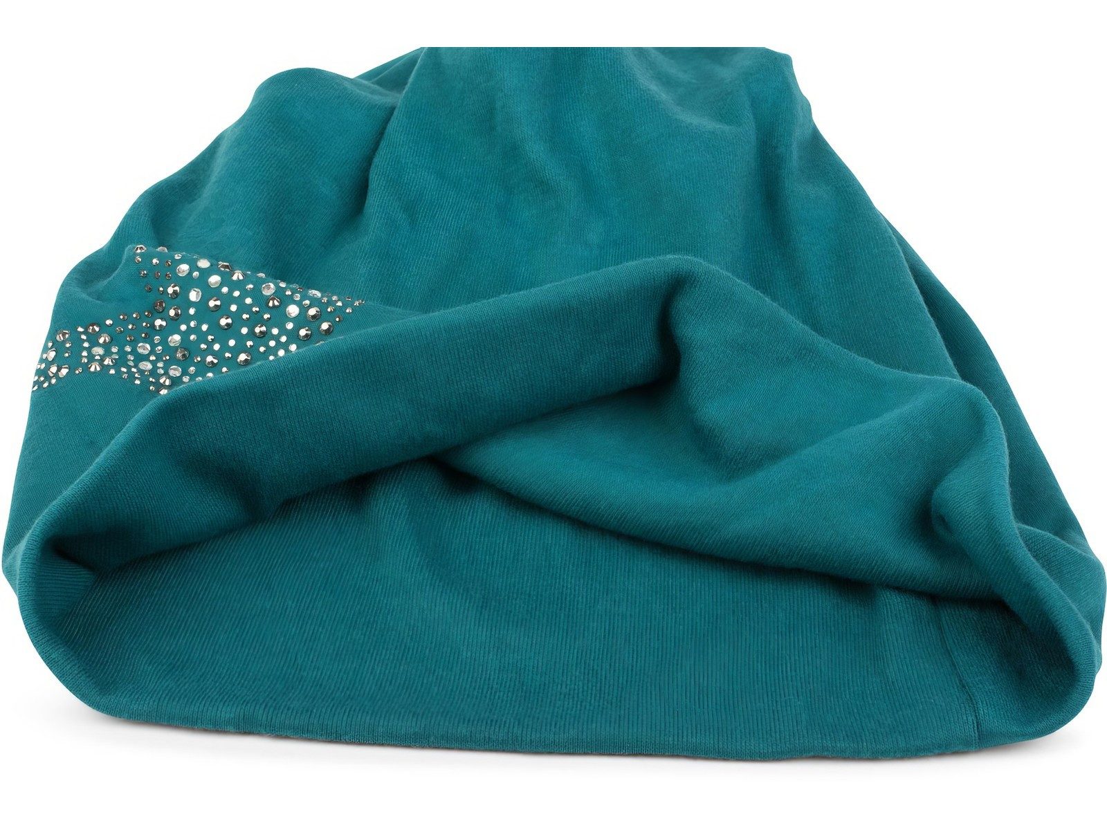styleBREAKER Beanie Beanie Mütze mit Strass Nieten Stern (1-St) – Bild 2 von 5