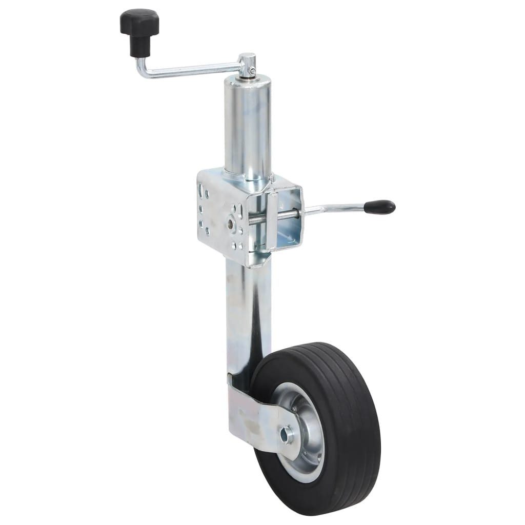vidaXL Anhänger Stützrad für Anhänger mit Klemme 60 mm Verzinkter Stahl, 1-tlg.