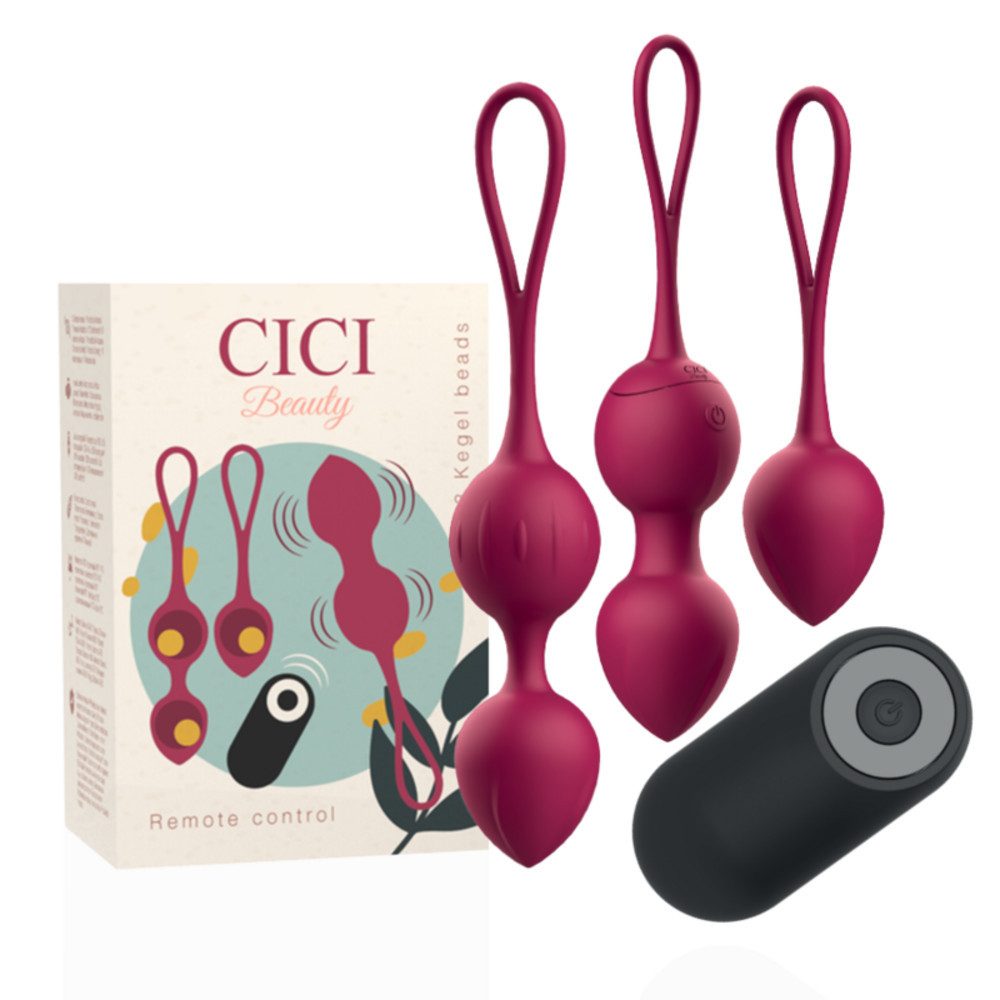 CICI BEAUTY Beckenbodentrainer Beckenboden 3er Set Beckenbodenkugel Damen Premium Silikon, Set, 3-tlg., 3er Set, Kräftigung der Becken- und Unterleibsmuskulatur