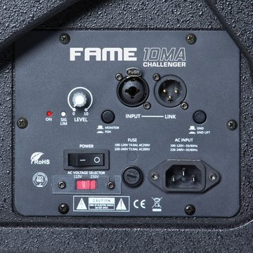 Fame Audio Lautsprecher (Aktiver Bühnenmonitor, 10 Zoll, Multifunktionsgehäuse)