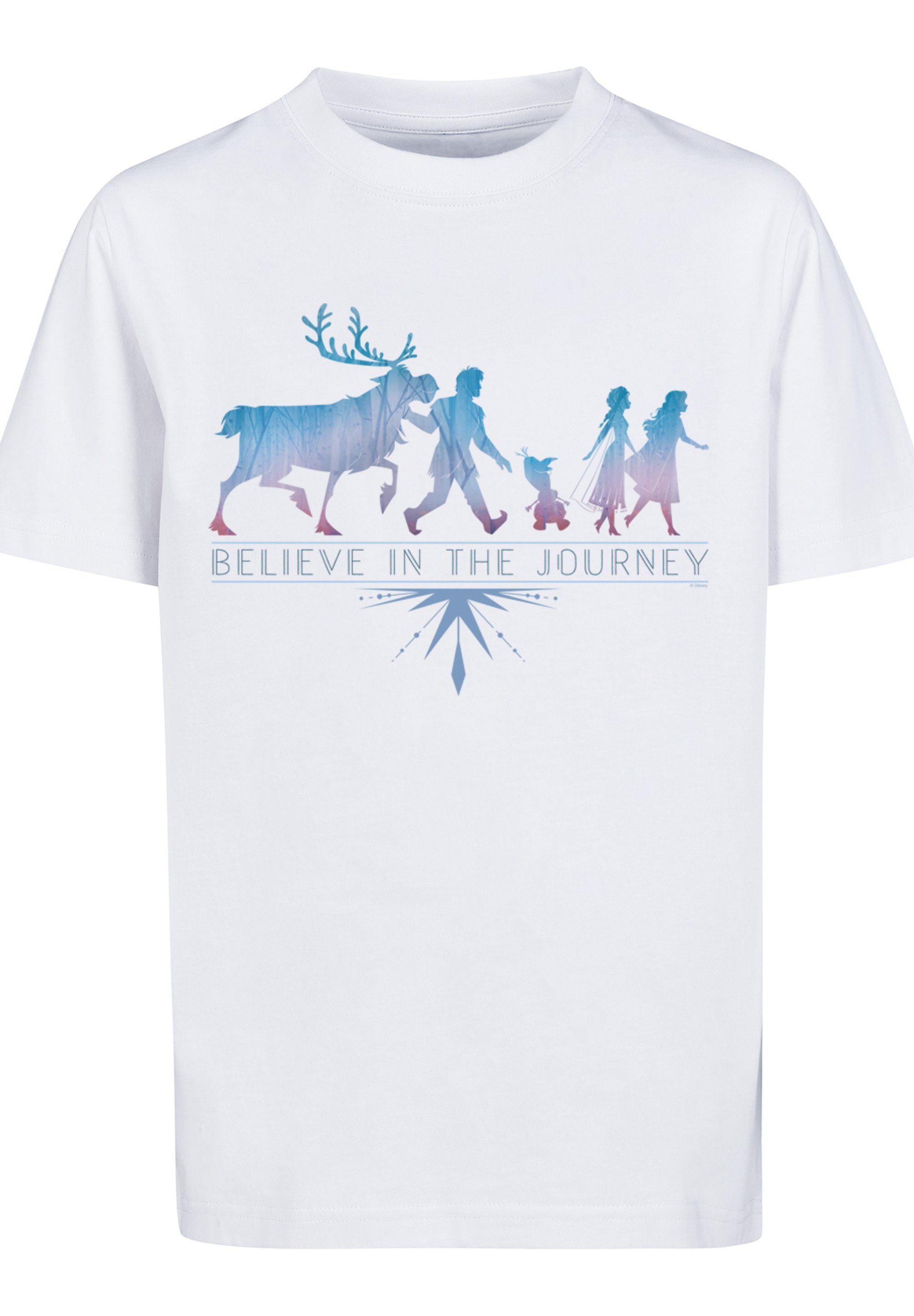F4NT4STIC T-Shirt In The Unisex Kinder,Premium Frozen Believe 2 Merch,Jungen,Mädchen,Bedruckt Journey weiß Disney