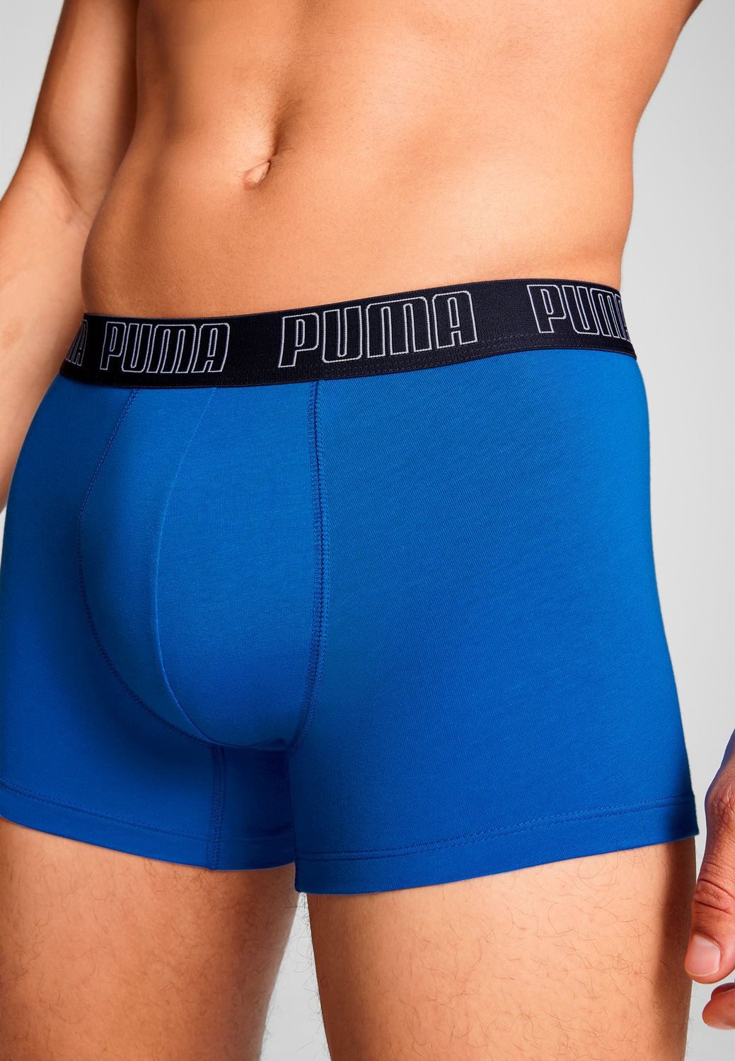 PUMA BODYWEAR Boxershorts Trunks Everyday Comfort Cotton Stretchim 4er Pack (3-St., 4er Pack) mit Logoschriftzug auf breitem Bund