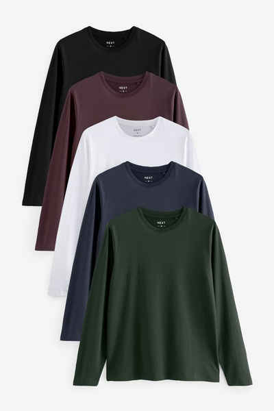 Next T-Shirt Langarm-Shirts, 5er-Pack (5-tlg)