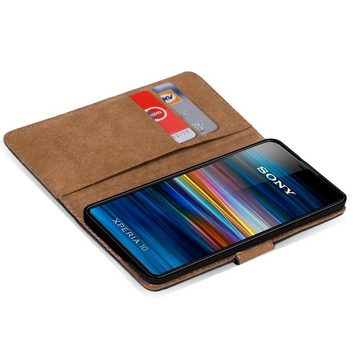CoolGadget Handyhülle Book Case Handy Tasche für Sony Xperia 10 6 Zoll, Hülle Klapphülle Flip Cover für Sony 10 Schutzhülle stoßfest