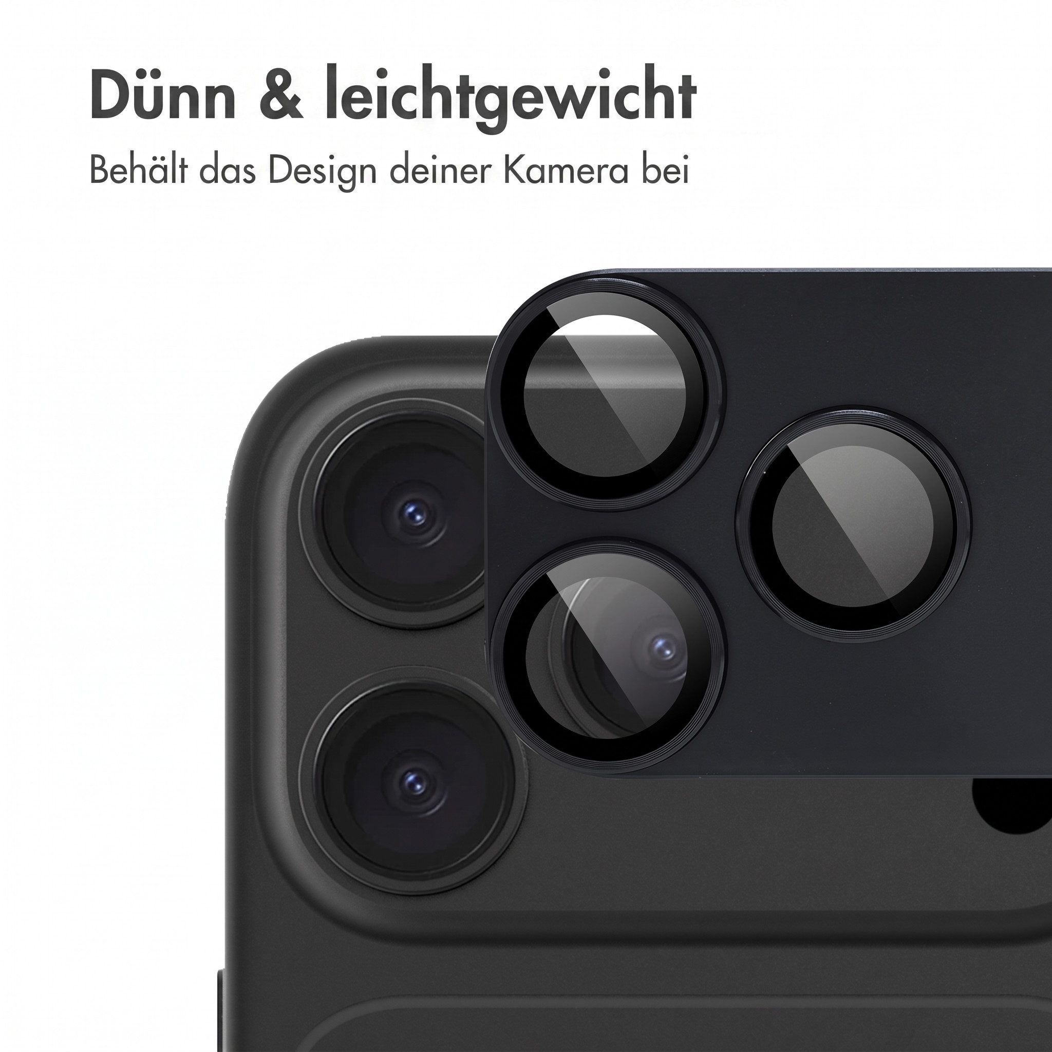 imoshion Displayschutzglas imoshion Kameraschutz Glas 2er-Pack Apple iPhone 18 Pro / 17 Pro - Sch, 2 Stück – Bild 5 von 5
