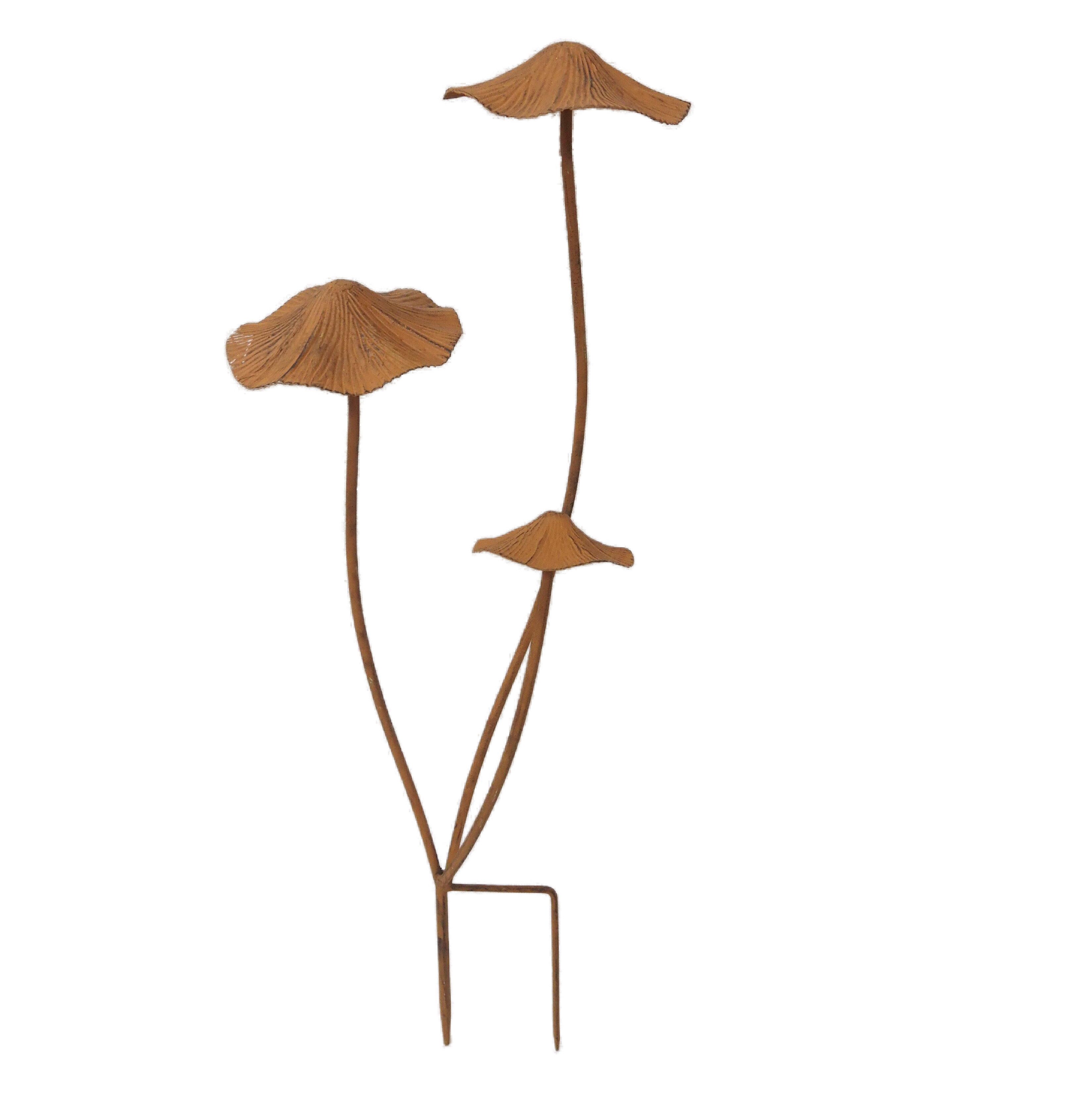 Garden Pleasure Gartenstecker Gartenstecker PILZ Eisen, mit Erdspieß