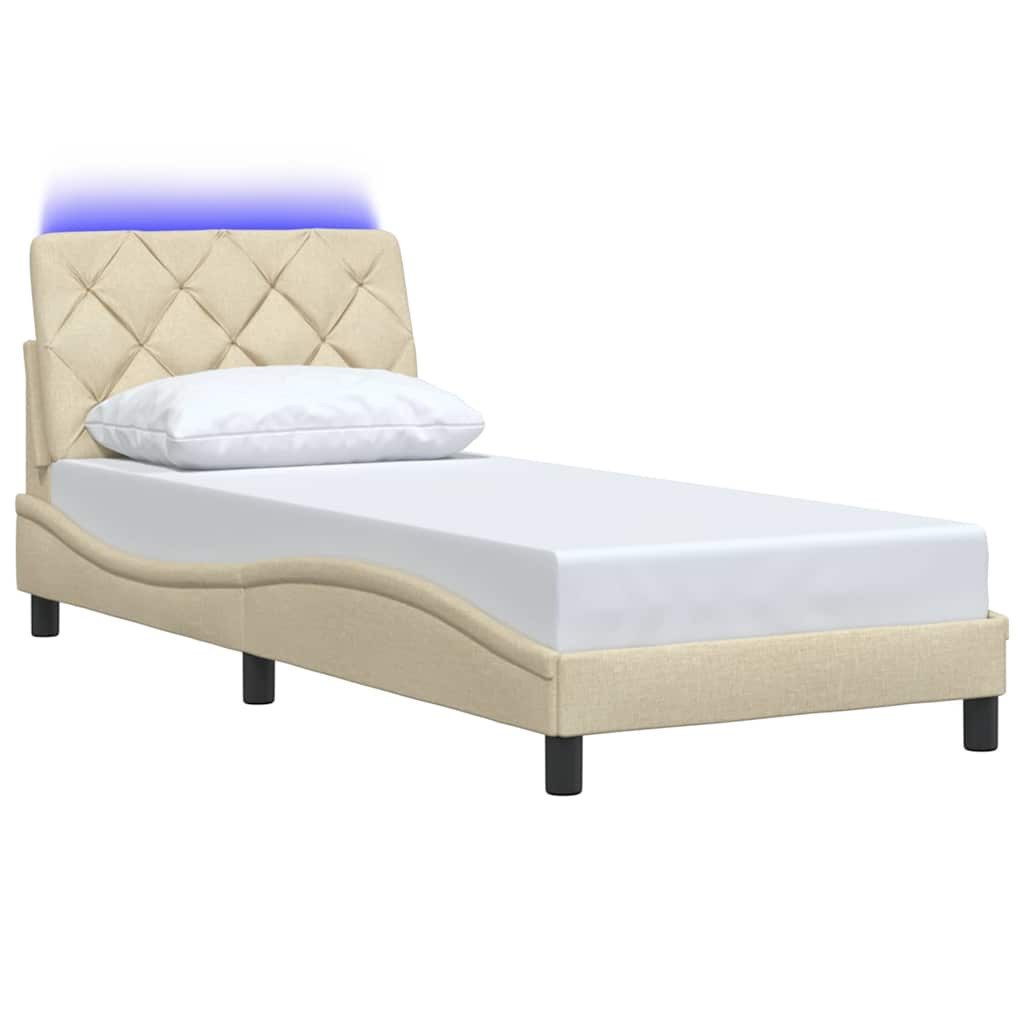 vidaXL Bett Bettgestell mit LED ohne günstig online kaufen