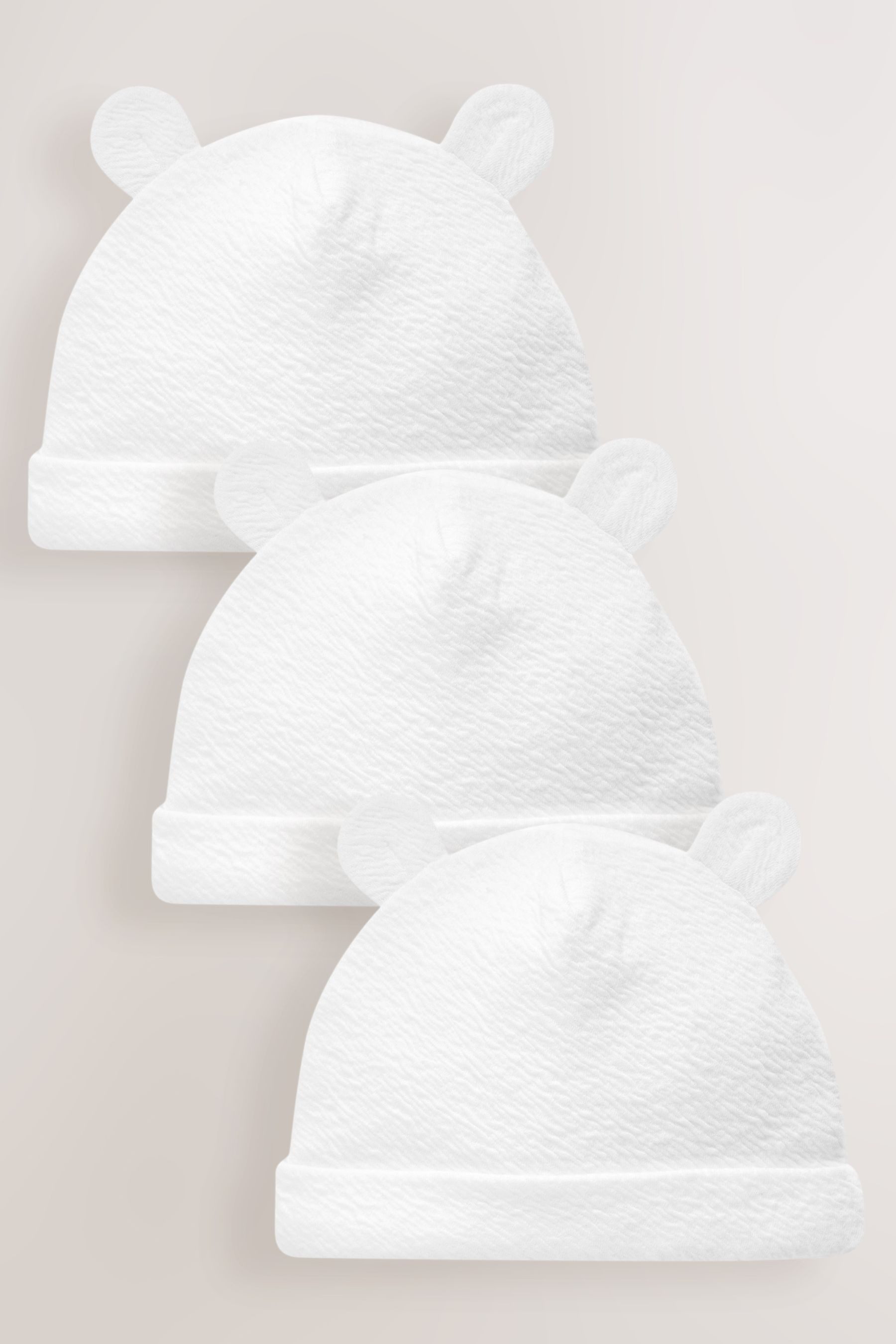 Next Erstlingsmütze Baby Jerseymützen, 3er-Pack (3-St)