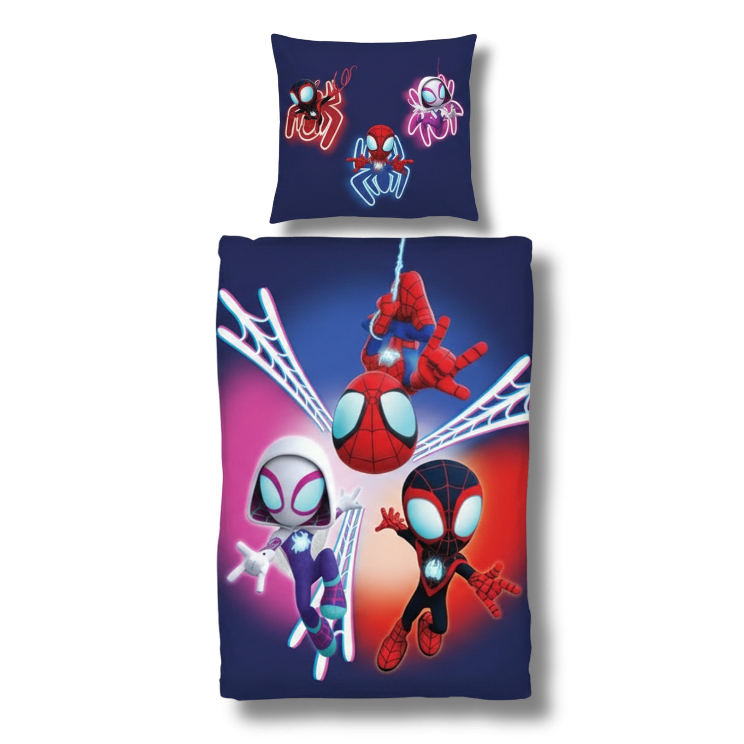 MTOnlinehandel Bettwäsche Marvel Spiderman "Spidey" 135x200 + 80x80 cm, Ren günstig online kaufen