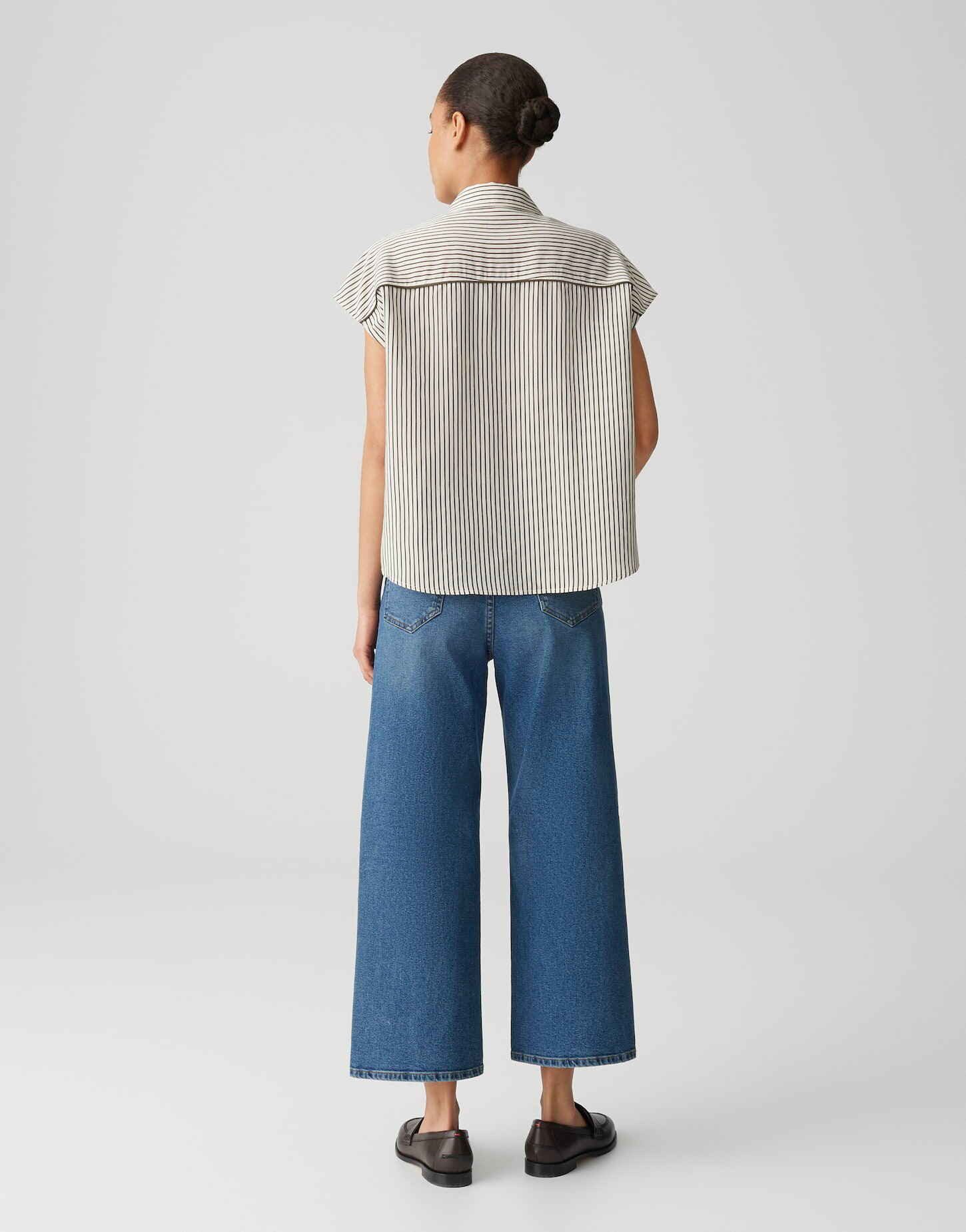 OPUS Kurzarmbluse FAMELLA aus nachhaltigem Viskosemix