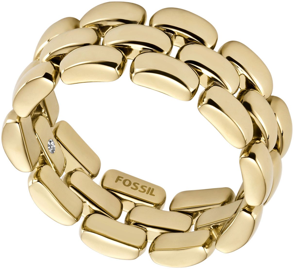 Fossil Fingerring Schmuck Geschenk Edelstahl Ring Arden