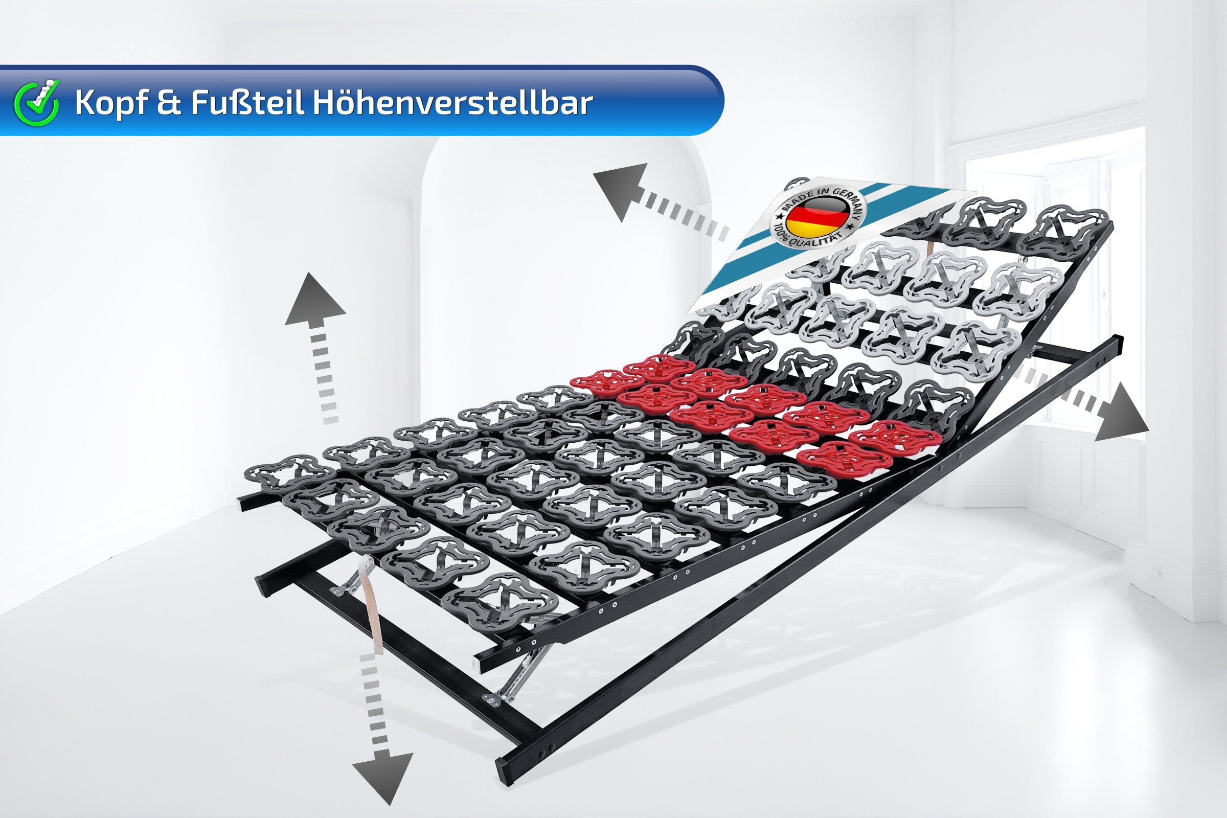 Tellerlattenrost anpassungsfähiger T-Flex, KF Lattenrost de Luxe bis 300 KG günstig online kaufen