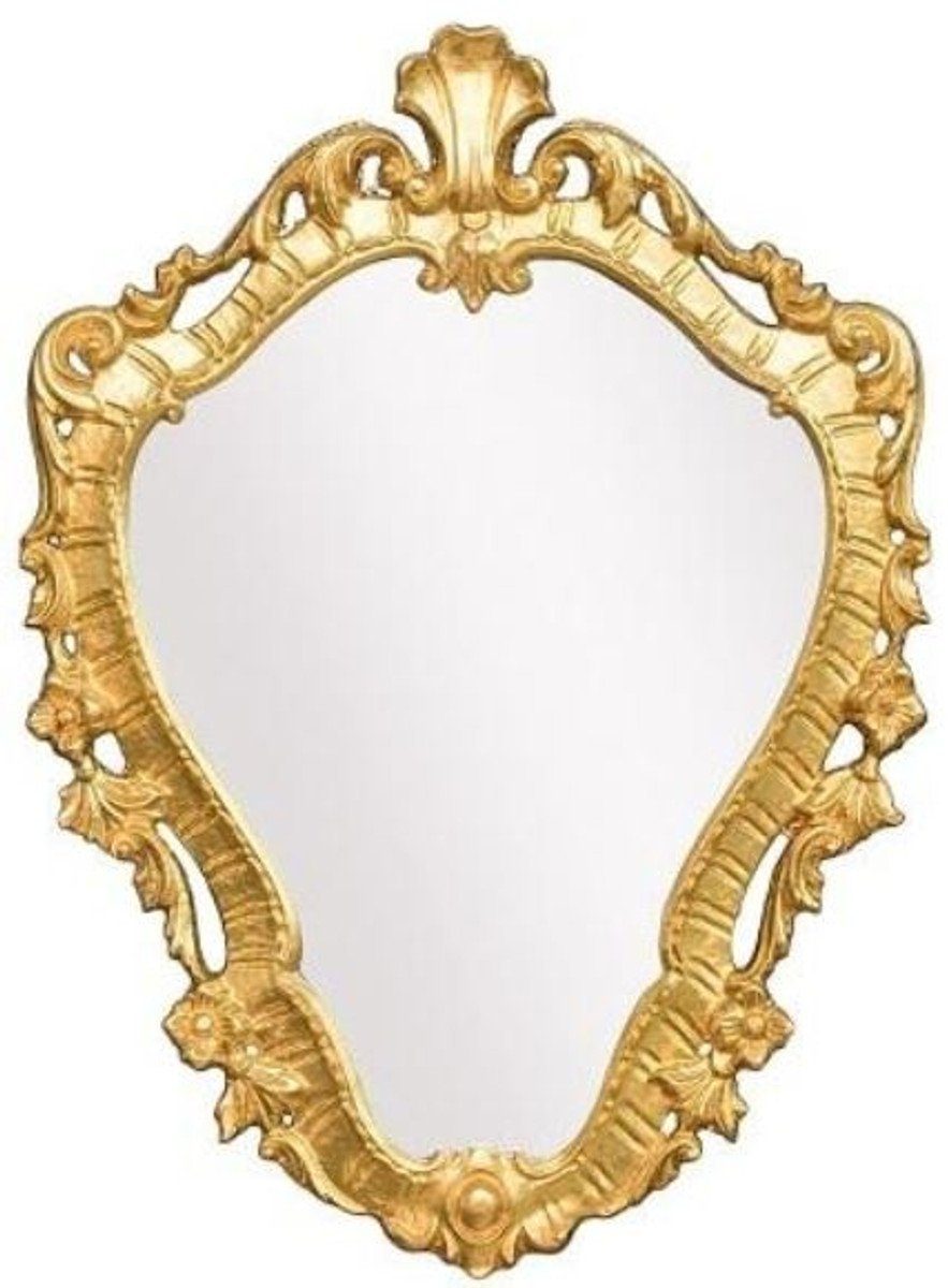 Casa Padrino Barockspiegel Luxus Barock Spiegel Gold 41 x 3 x H. 57 cm - Wandspiegel im Barockstil - Edel & Prunkvoll