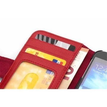 Cadorabo Handyhülle Samsung Galaxy S6 Samsung Galaxy S6, Klappbare Handy Schutzhülle - Hülle - mit Standfunktion und Kartenfach