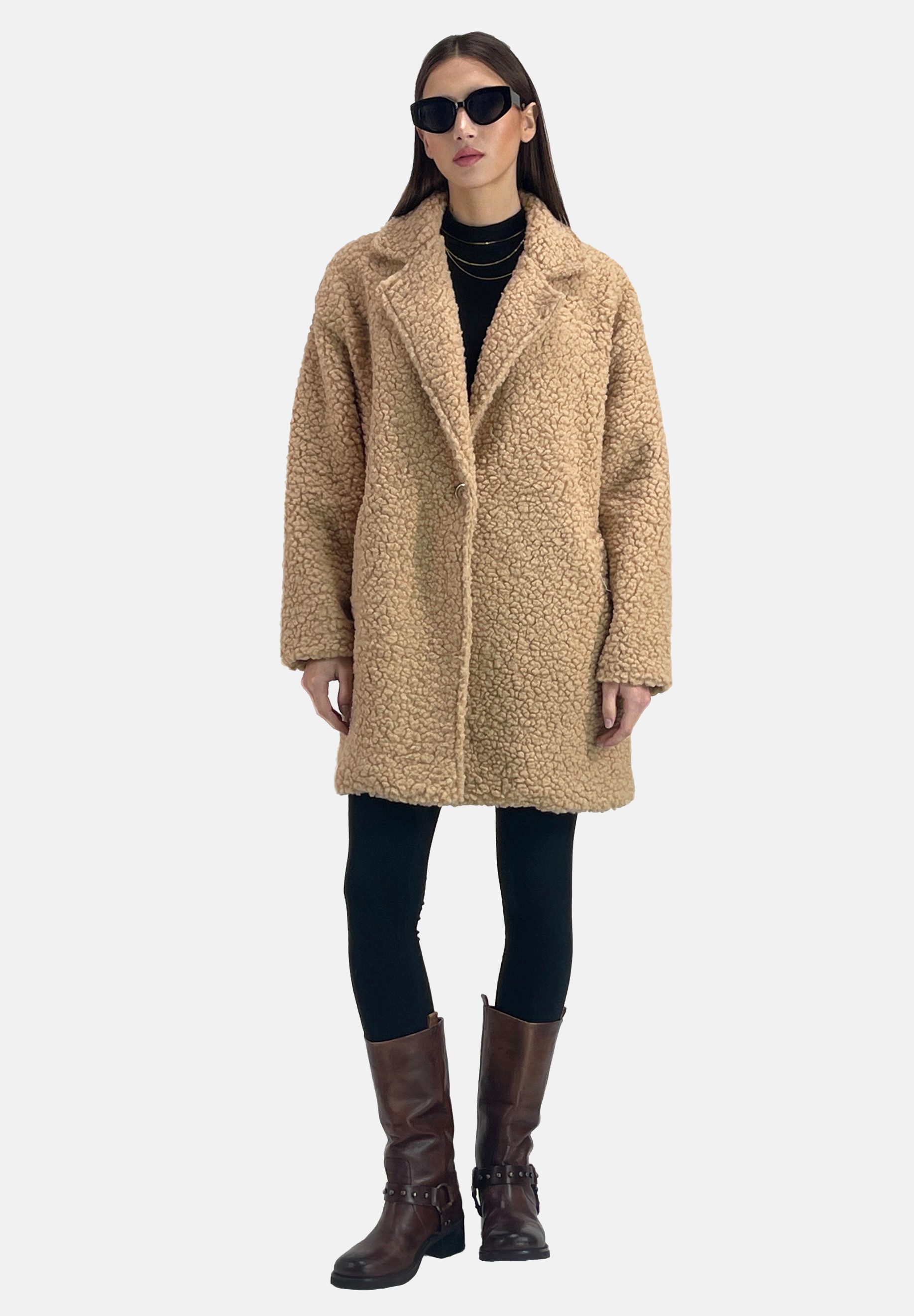 Elara Fellimitatmantel Mantel