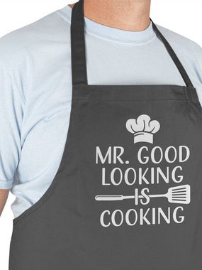 Shirtracer Kochschürze Mr. Good looking is cooking - Männergeschenke Weihnachten Männer Gesch, (1-tlg), Kochschürze Herren Männer