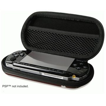 Speedlink Konsolen-Tasche Carry Case Hard-Case Tasche Bag Braun, Schutz-Hülle Karabiner Etui für Sony PSP Classic Fat Slim&Lite Street