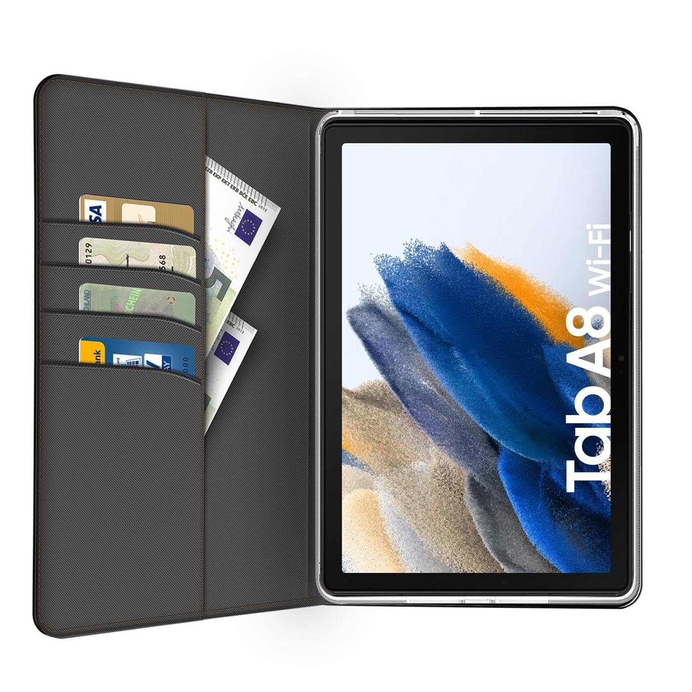CoolGadget Tablet-Hülle Book Case Tablet Tasche für Samsung Galaxy Tab A8 (2021) 26,67 cm (10,5 Zoll), Hülle Klapphülle Cover für Galaxy Tab A8 10.5 2021 Schutzhülle