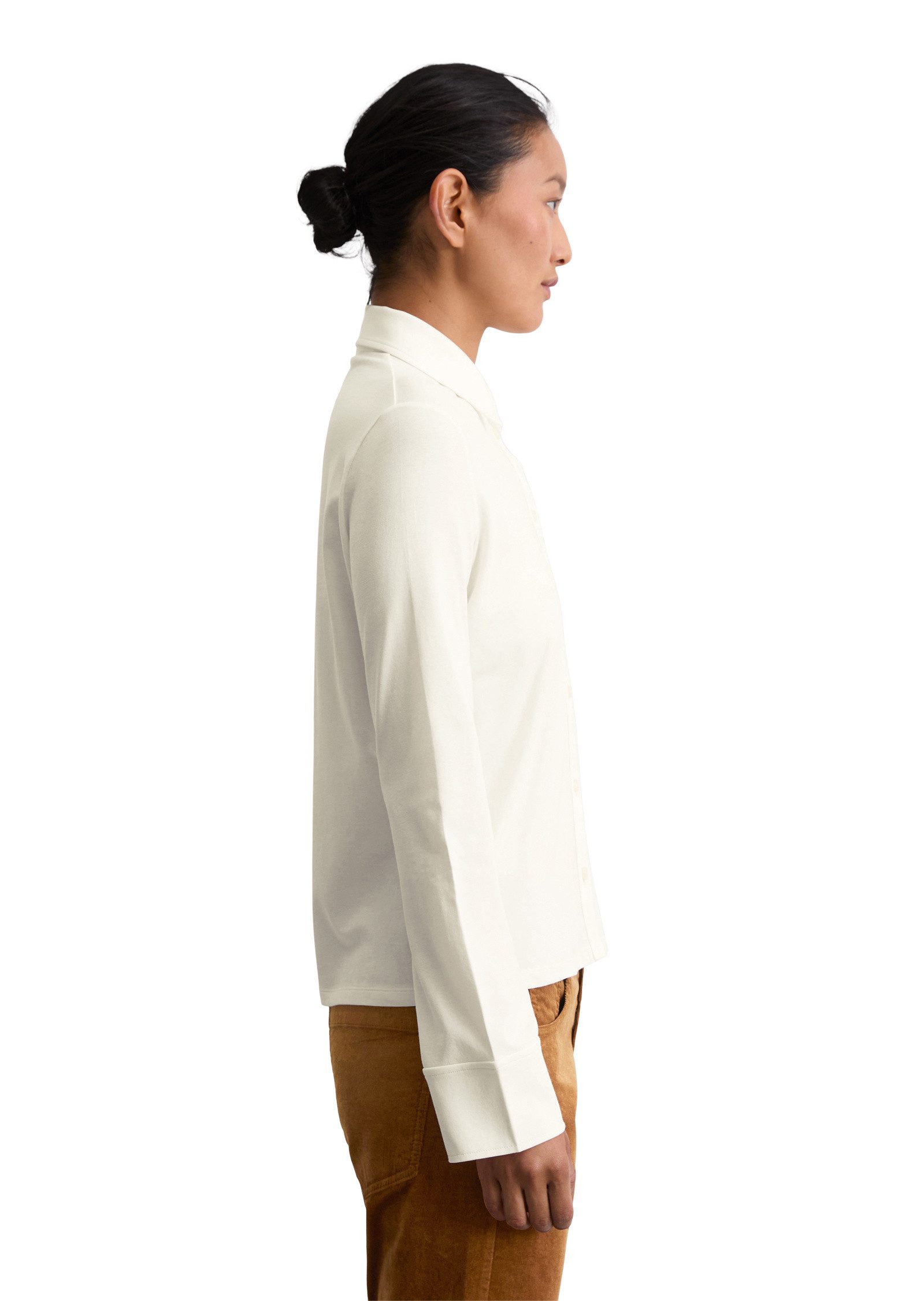 Marc O'Polo Blusenshirt aus Organic-Cotton-Stretch günstig online kaufen