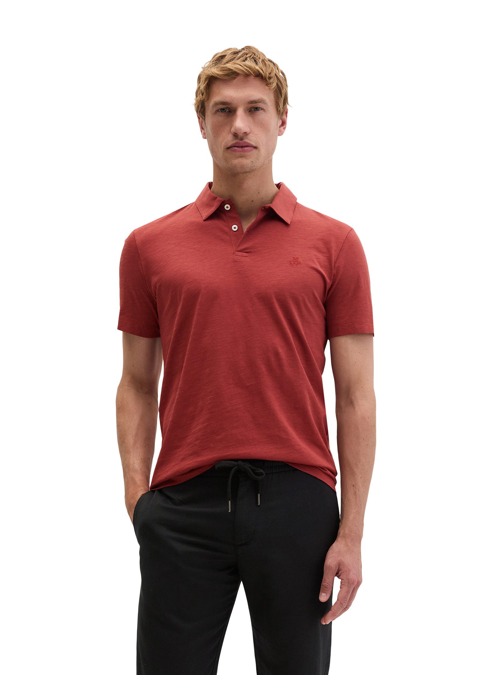 Marc O'Polo Poloshirt aus reiner Bio-Baumwolle